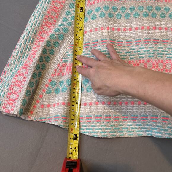 Shoshanna Tweed Dress Fit & Flare Sleeveless Size Medium Knee Length - Picture 6 of 9